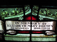 St. James Window inscription - Elizabeth Dorsey