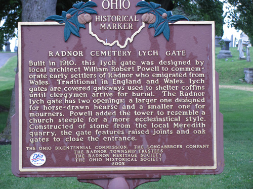 Radnor Cemetery Marker